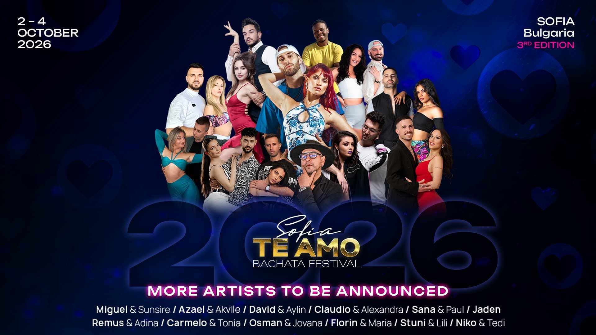 Te Amo Sofia Bachata Festival 2026