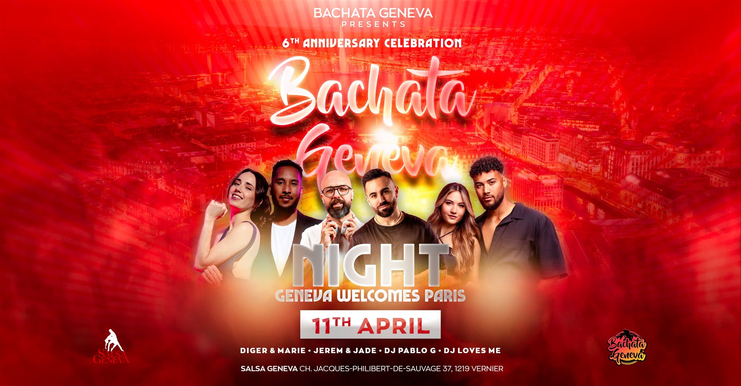 Bachata Geneva Night - Geneva welcomes Paris 🇫🇷