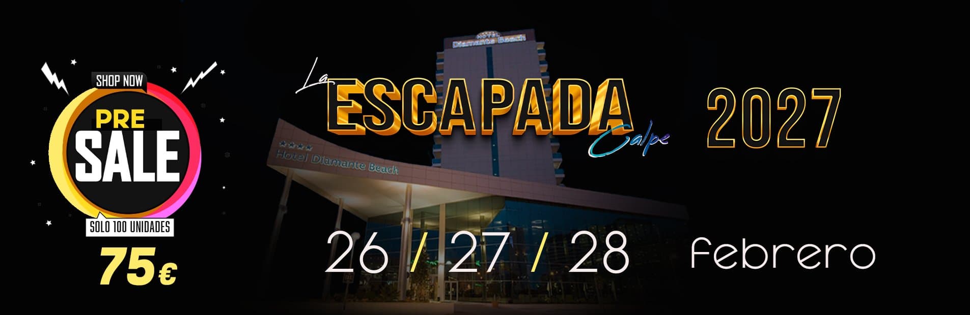 La Escapada Calpe 2027 (50% SALSA 50% BACHATA 100% ESCAPADA)