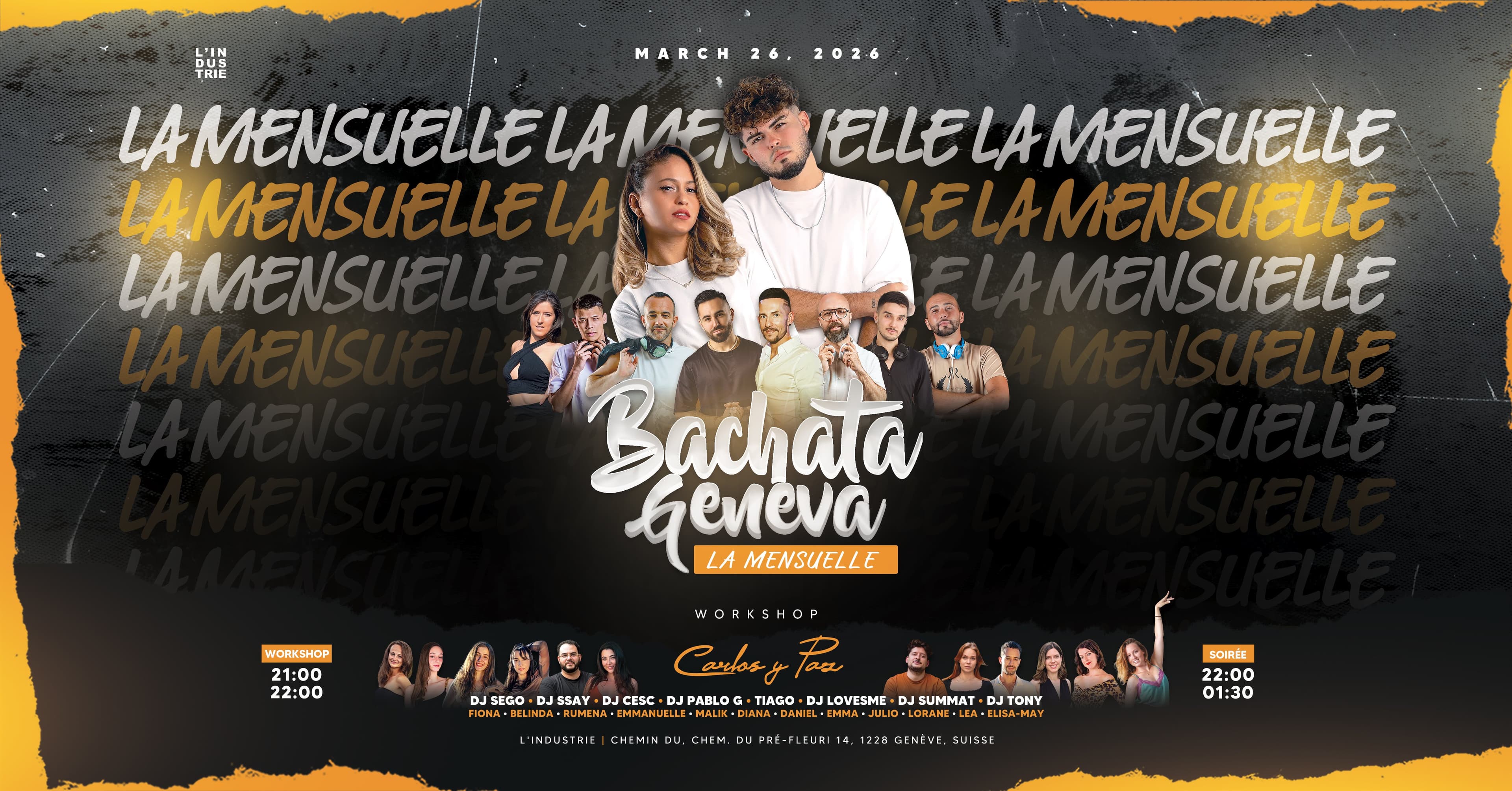 Bachata Geneva - La Mensuelle Mars